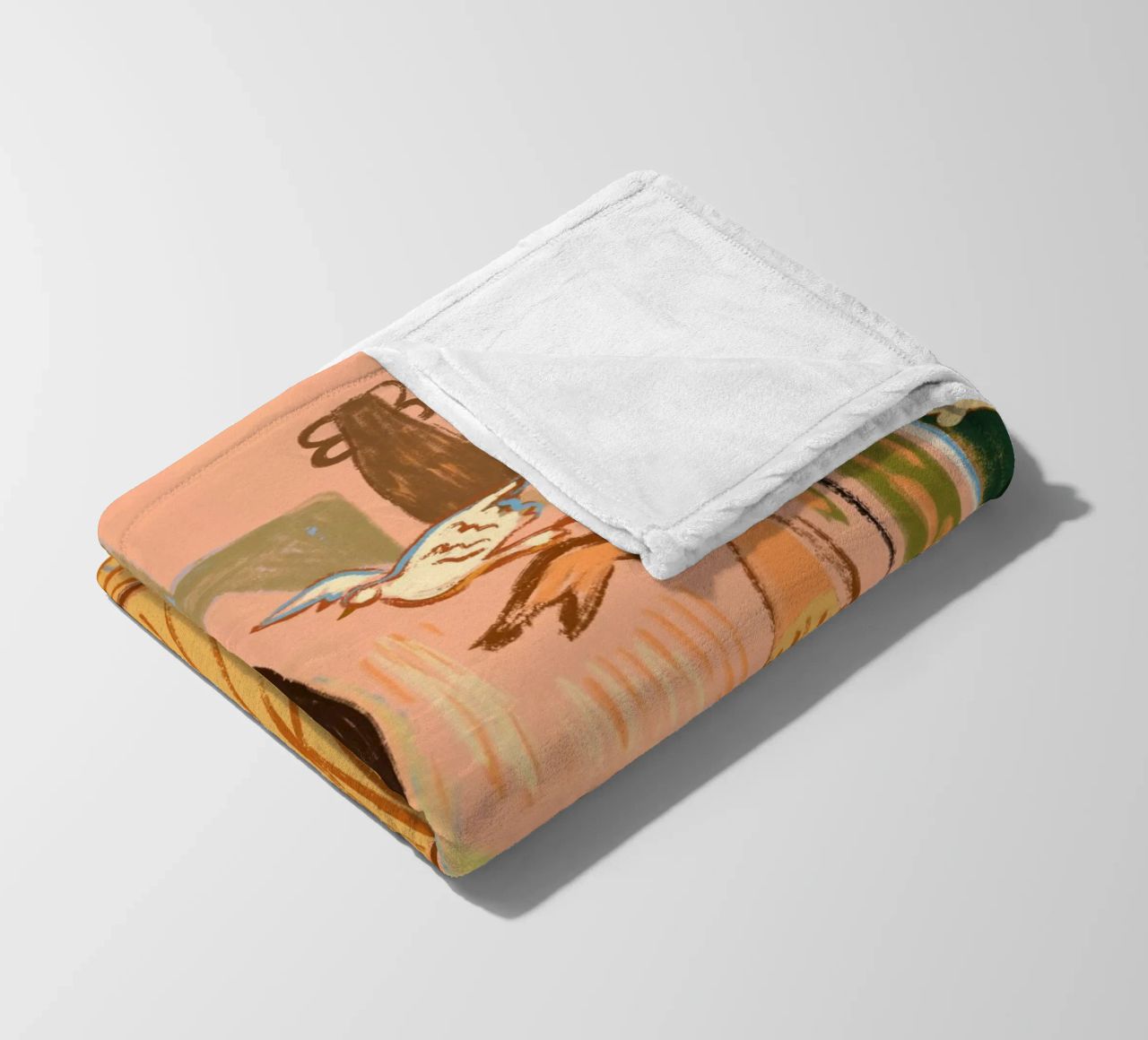 Hello Birdy coperta in pile da Arty Guava