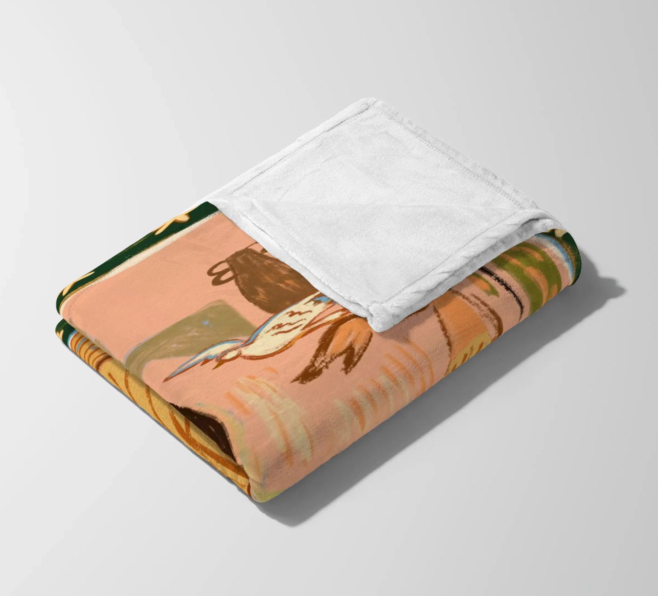 Hello Birdy coperta in pile da Arty Guava