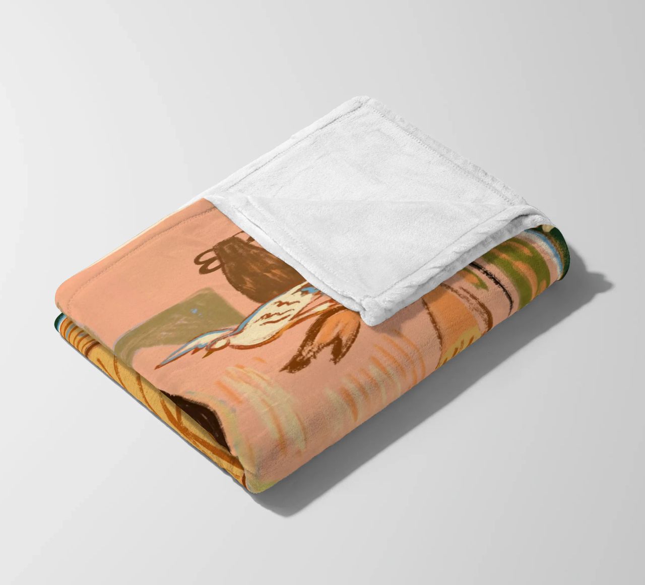 Hello Birdy coperta in pile da Arty Guava