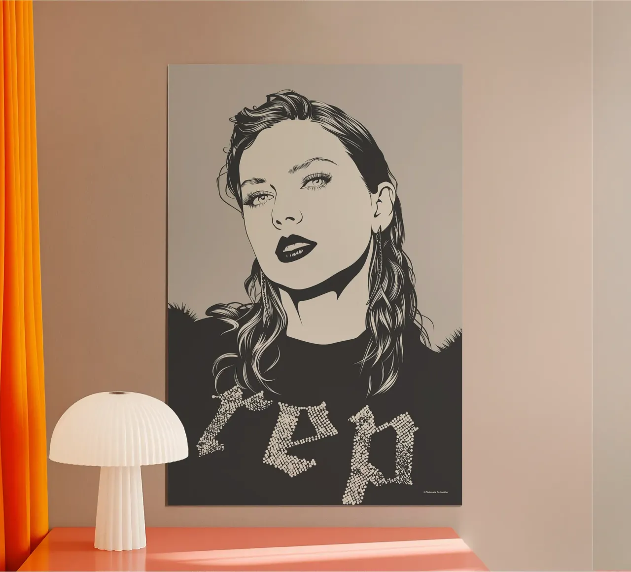 Taylor Swift Reputazione REP poster con telaio in plastica da James
