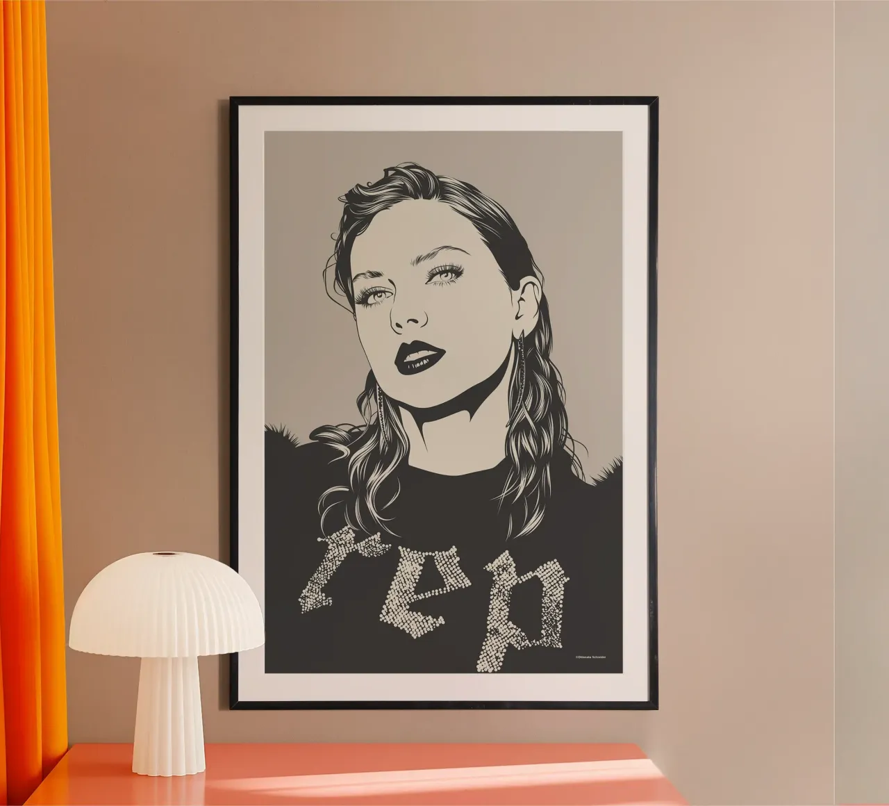 Taylor Swift Reputazione REP poster con telaio in plastica da James