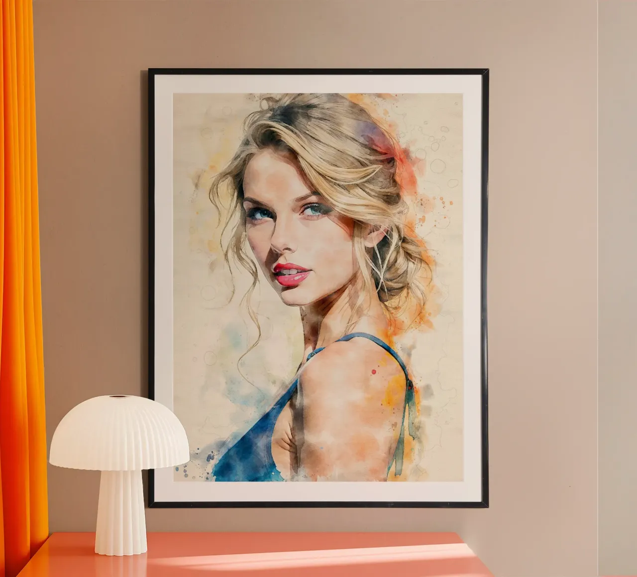 Taylor Swift poster con telaio in plastica da James