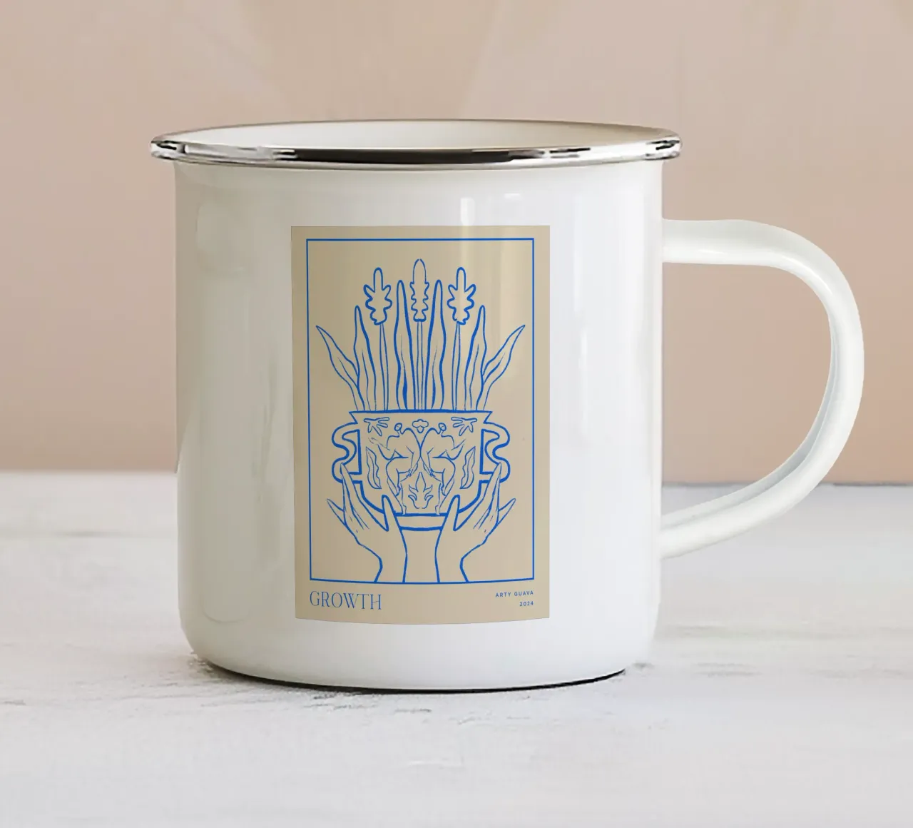 Vessel Collection, Growth Line Art tazza in smalto da Arty Guava