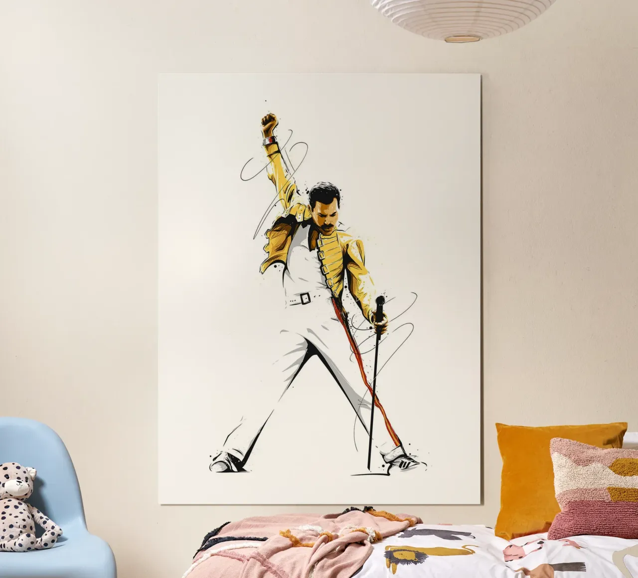 Freddie Mercury ll poster con telaio in plastica da James