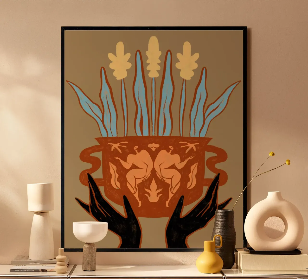 Vessel Collection, Growth poster con telaio in plastica da Arty Guava