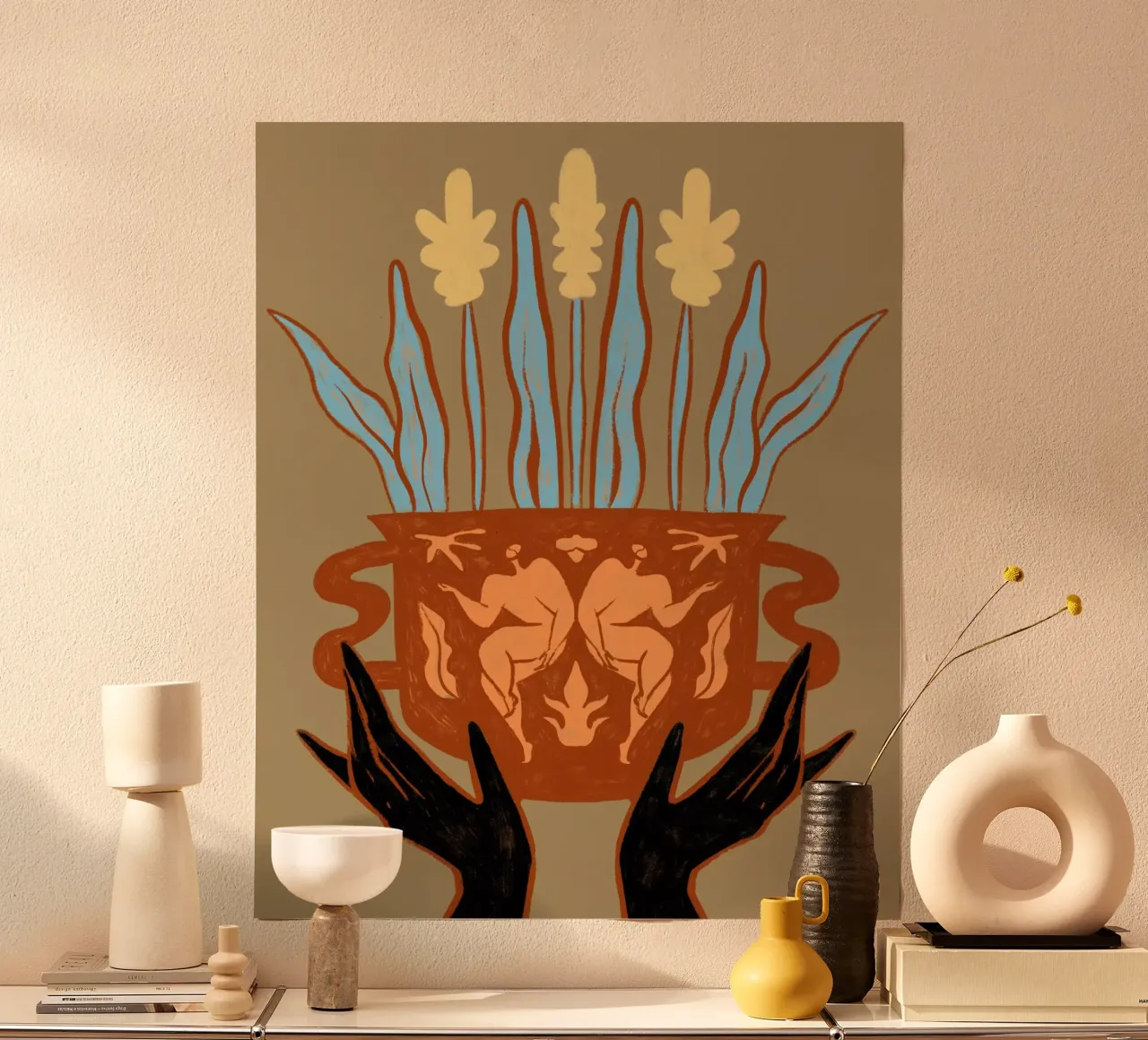 Vessel Collection, Growth poster con telaio in plastica da Arty Guava