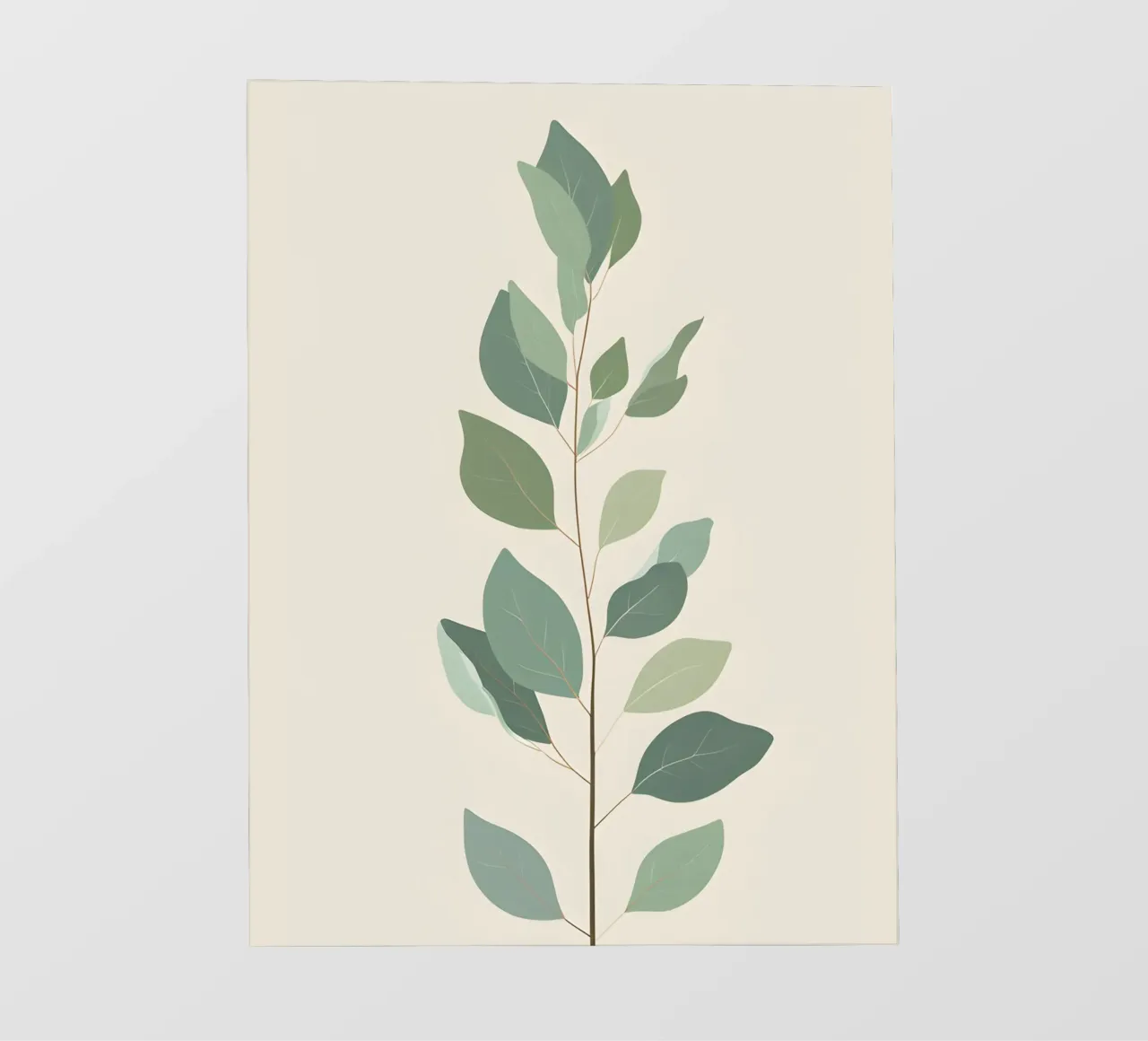Eucalyptus Branch - Vertical telo in pvc da Botanical Gallery