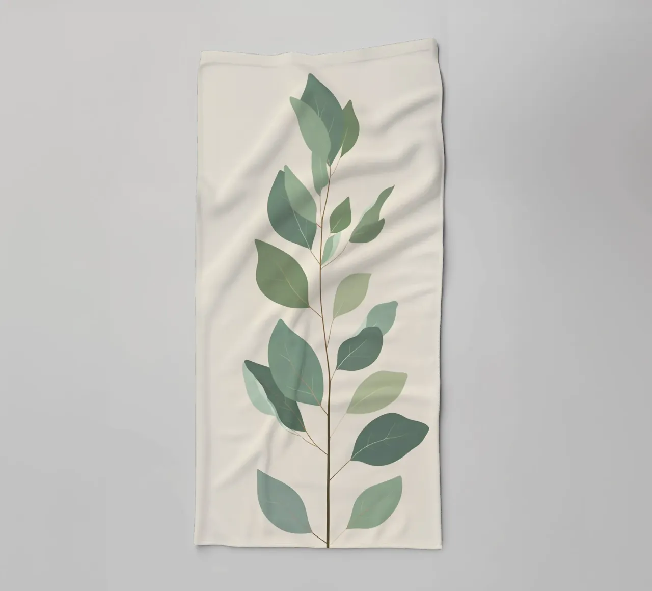 Eucalyptus Branch - Vertical asciugamano da bagno da Botanical Gallery