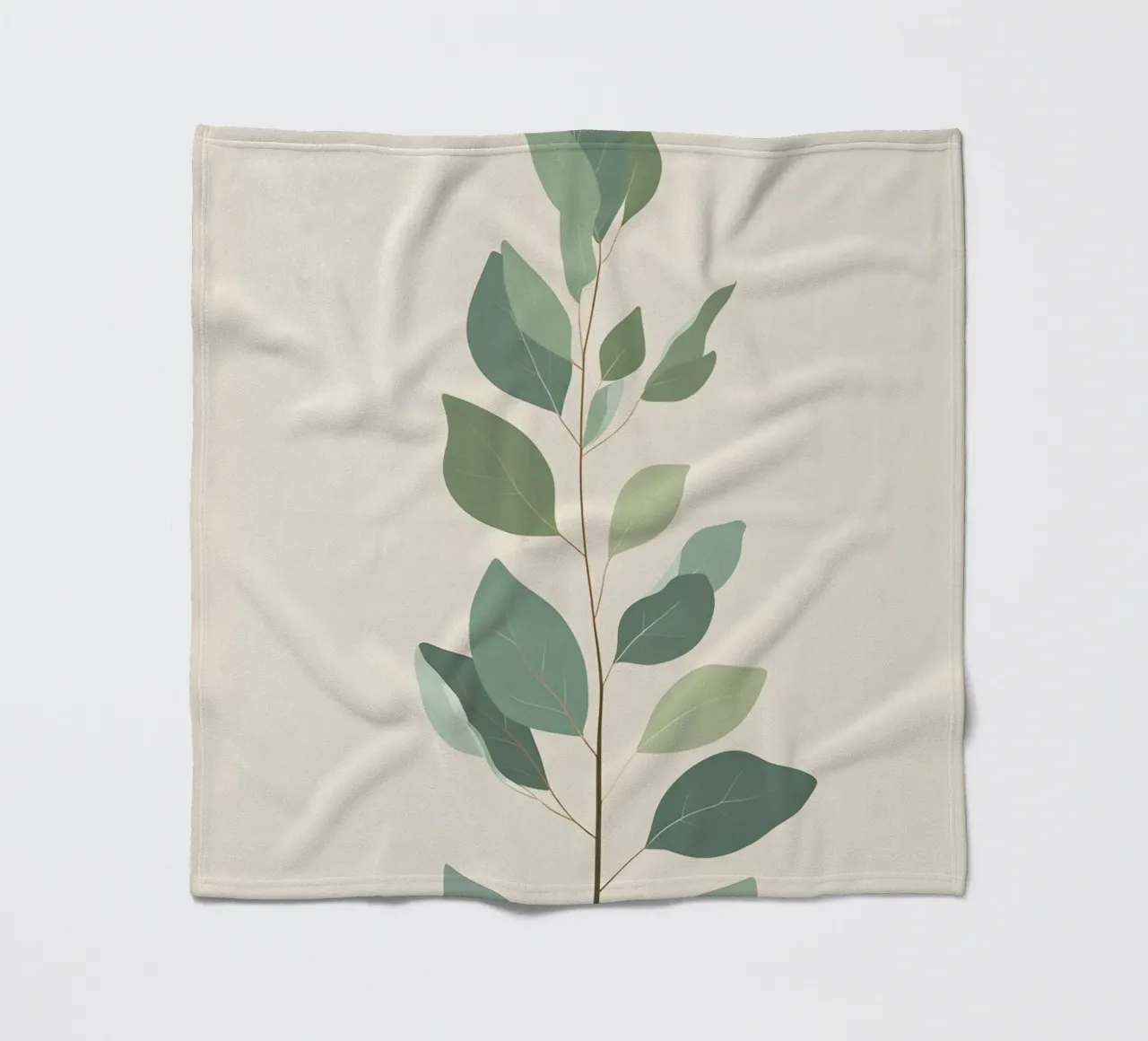 Eucalyptus Branch - Vertical coperta in pile da Botanical Gallery