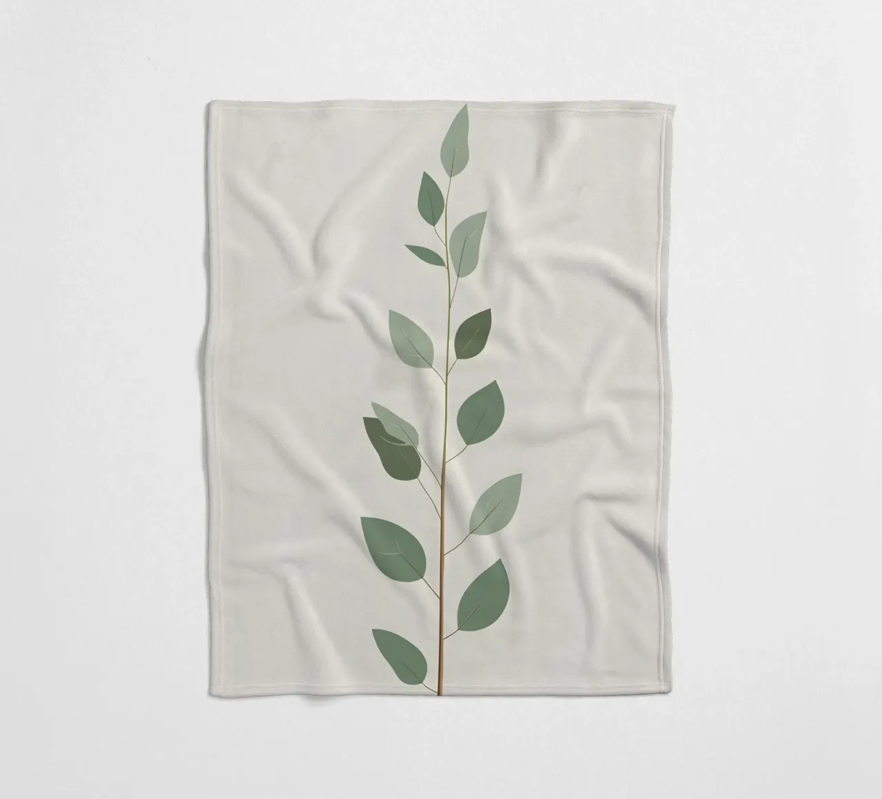 Eucalyptus Branch - Vertical coperta in pile da Botanical Gallery