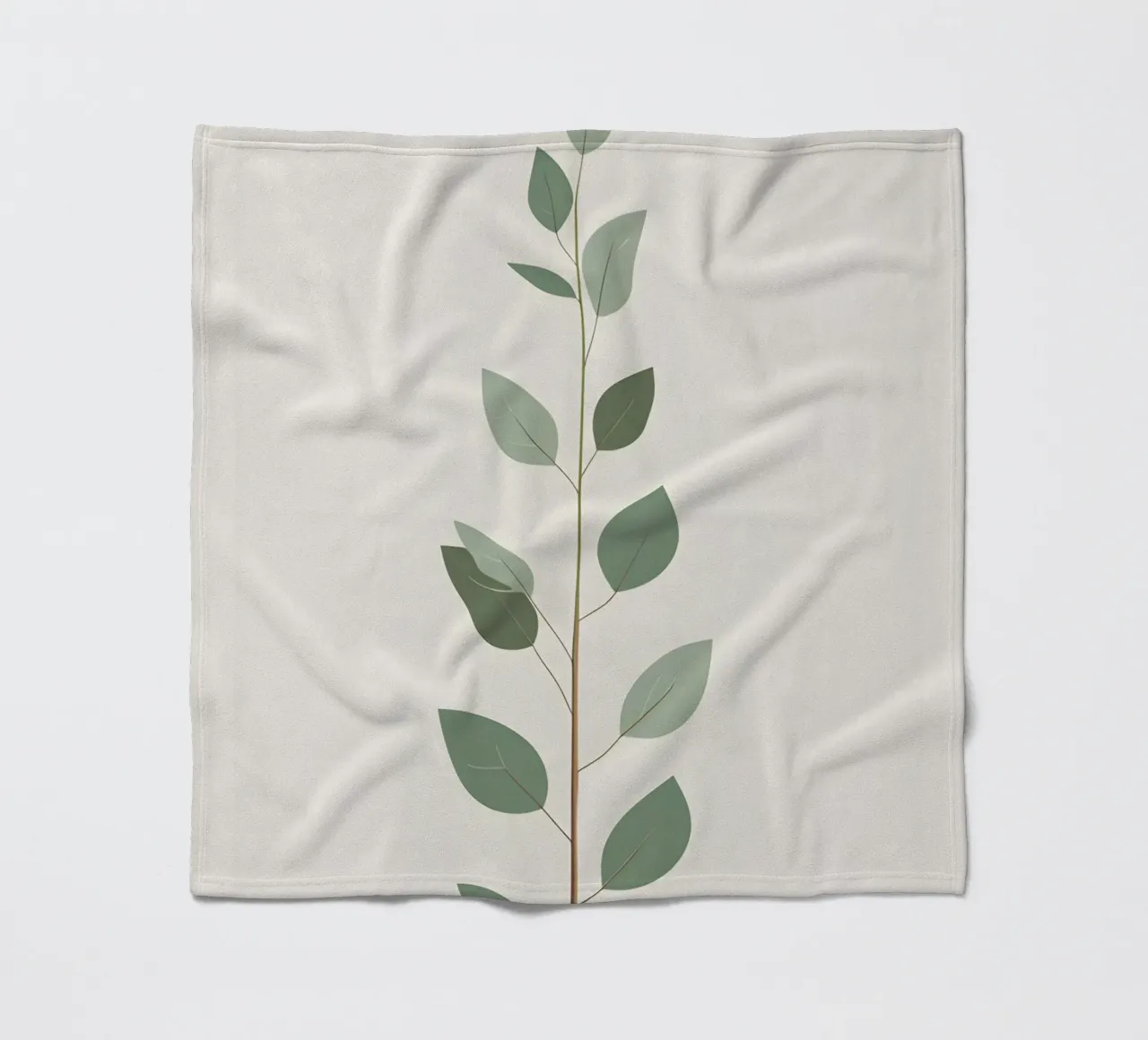 Eucalyptus Branch - Vertical coperta in pile da Botanical Gallery