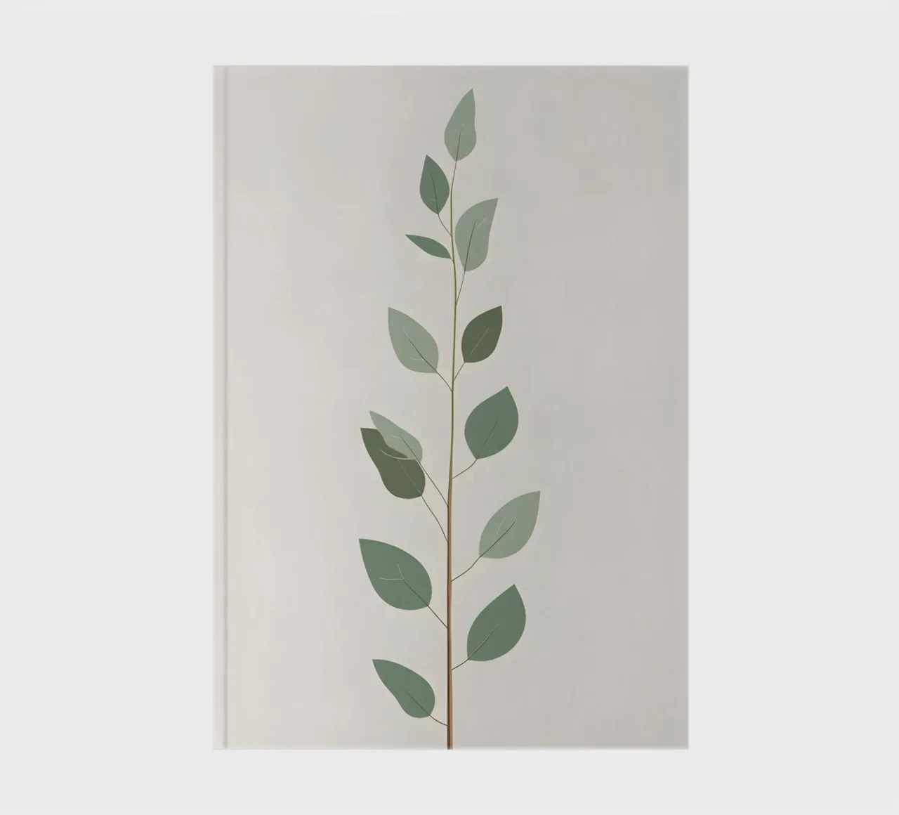 Eucalyptus Branch - Vertical notebook by Botanical Gallery