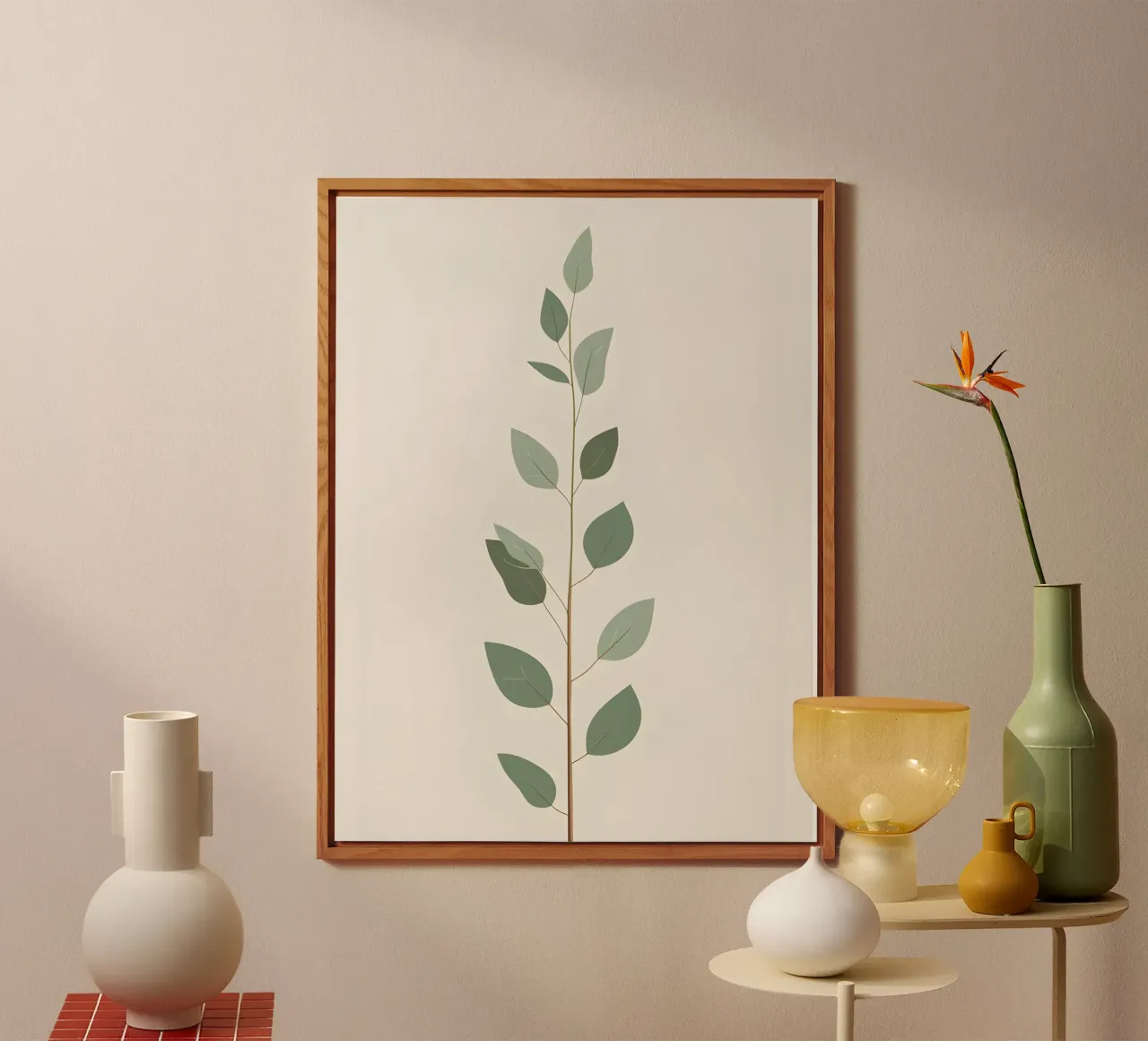 Eucalyptus Branch - Vertical alluminio dibond da Botanical Gallery
