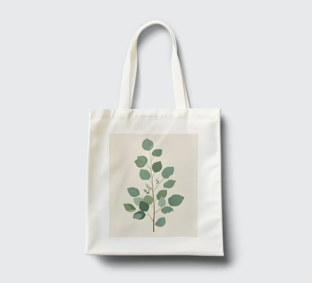 Eucalyptus Branch - Vertical borsa in juta da Botanical Gallery