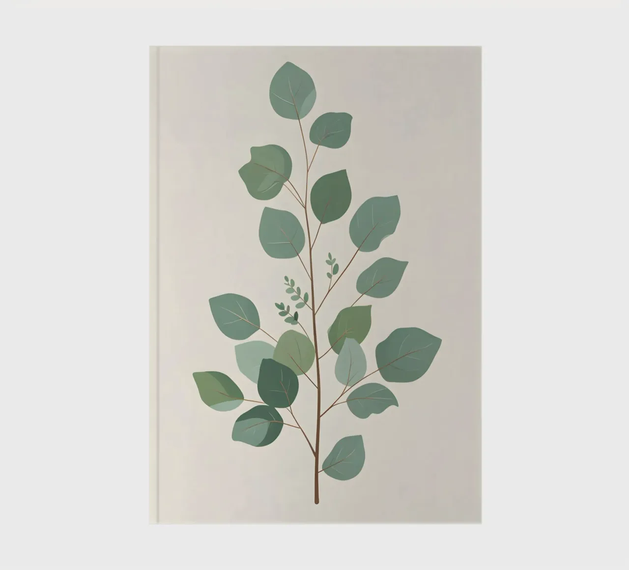 Eucalyptus Branch - Vertical notebook by Botanical Gallery