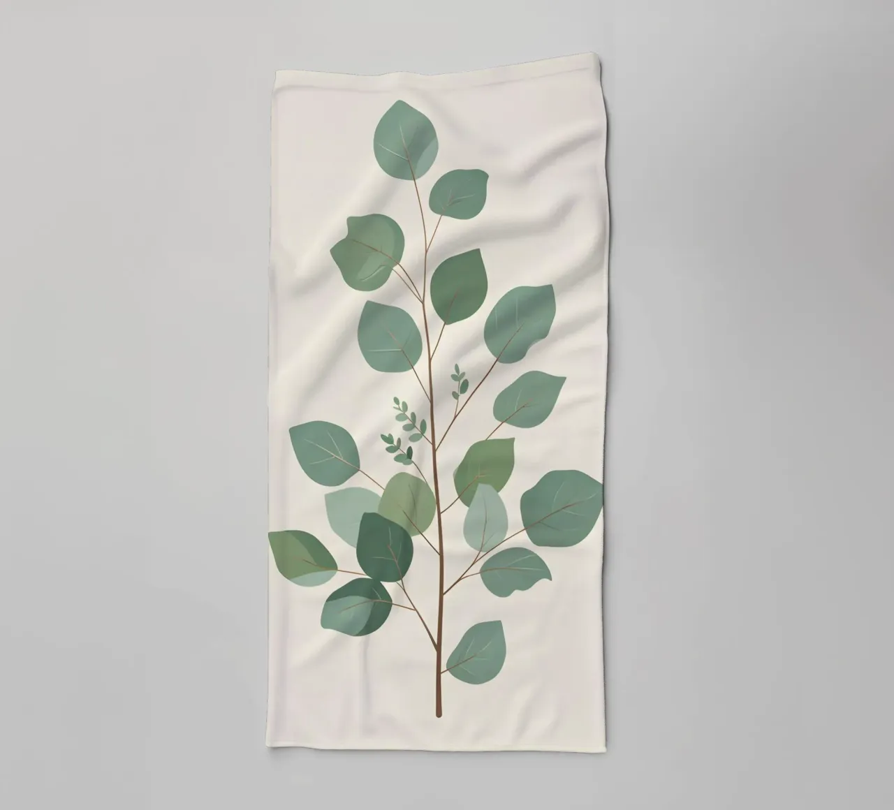 Eucalyptus Branch - Vertical asciugamano da bagno da Botanical Gallery