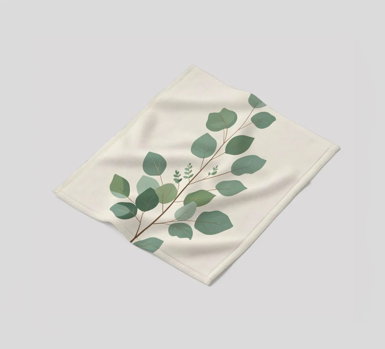 Eucalyptus Branch - Vertical coperta in pile da Botanical Gallery