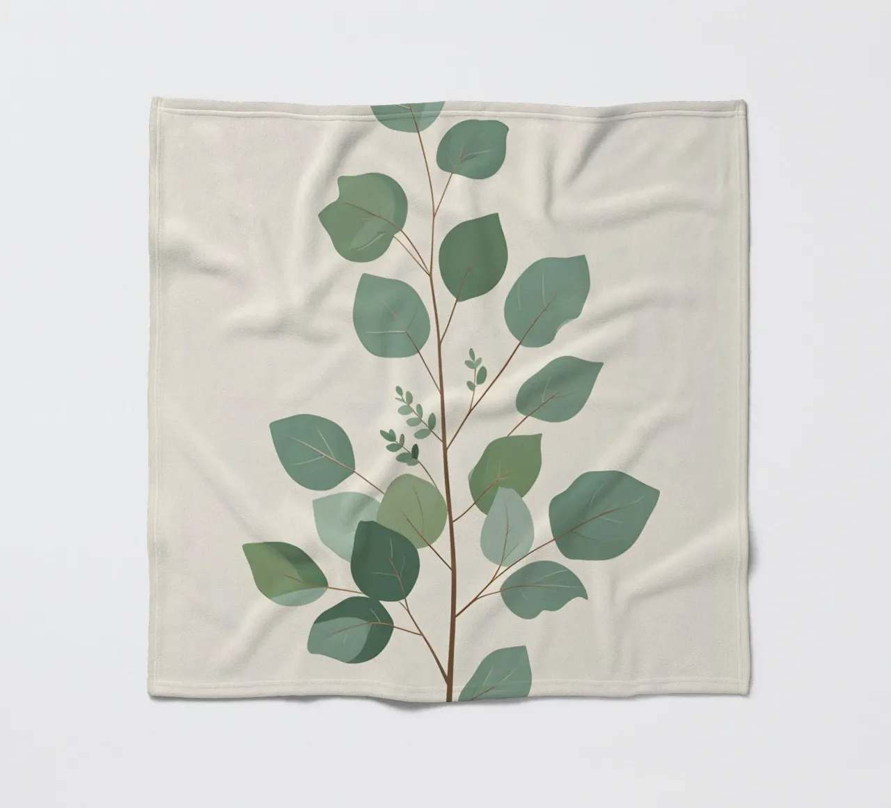 Eucalyptus Branch - Vertical coperta in pile da Botanical Gallery