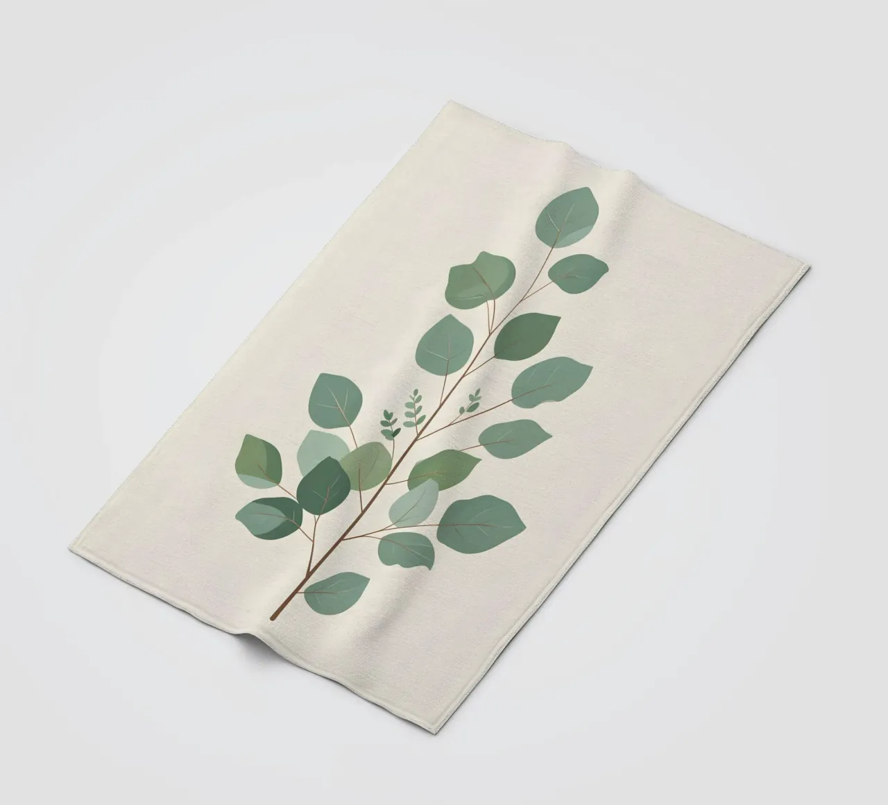 Eucalyptus Branch - Vertical coperta in pile da Botanical Gallery