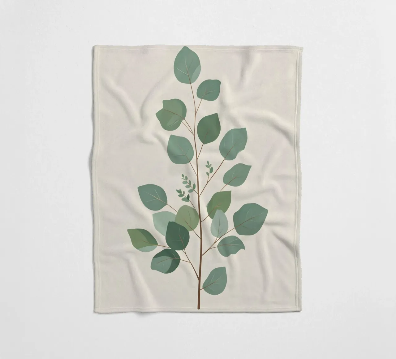 Eucalyptus Branch - Vertical coperta in pile da Botanical Gallery