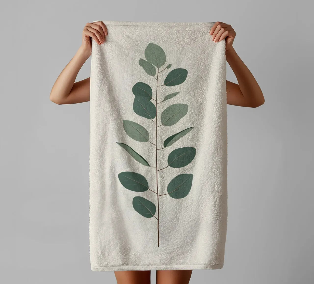 Eucalyptus Branch - Vertical asciugamano da bagno da Botanical Gallery