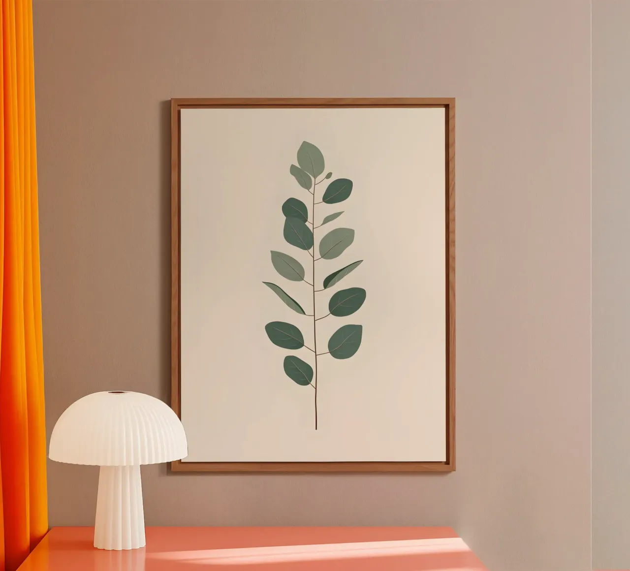 Eucalyptus Branch - Vertical alluminio dibond da Botanical Gallery