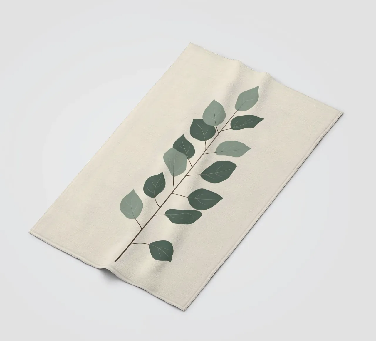 Eucalyptus Branch - Vertical coperta in pile da Botanical Gallery