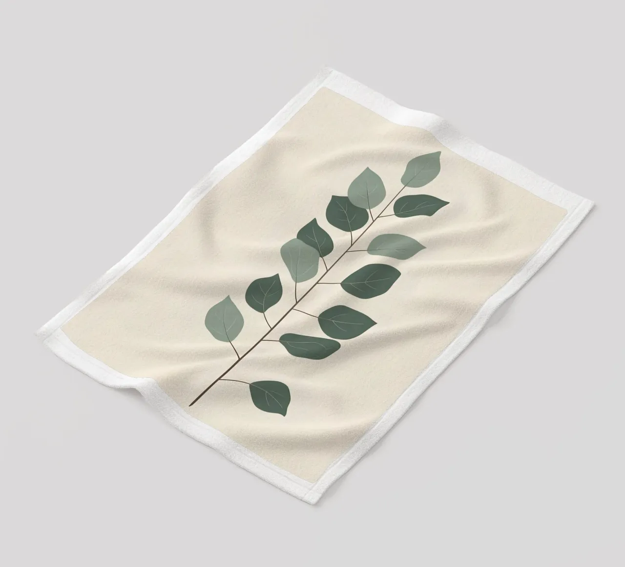Eucalyptus Branch - Vertical coperta in pile da Botanical Gallery