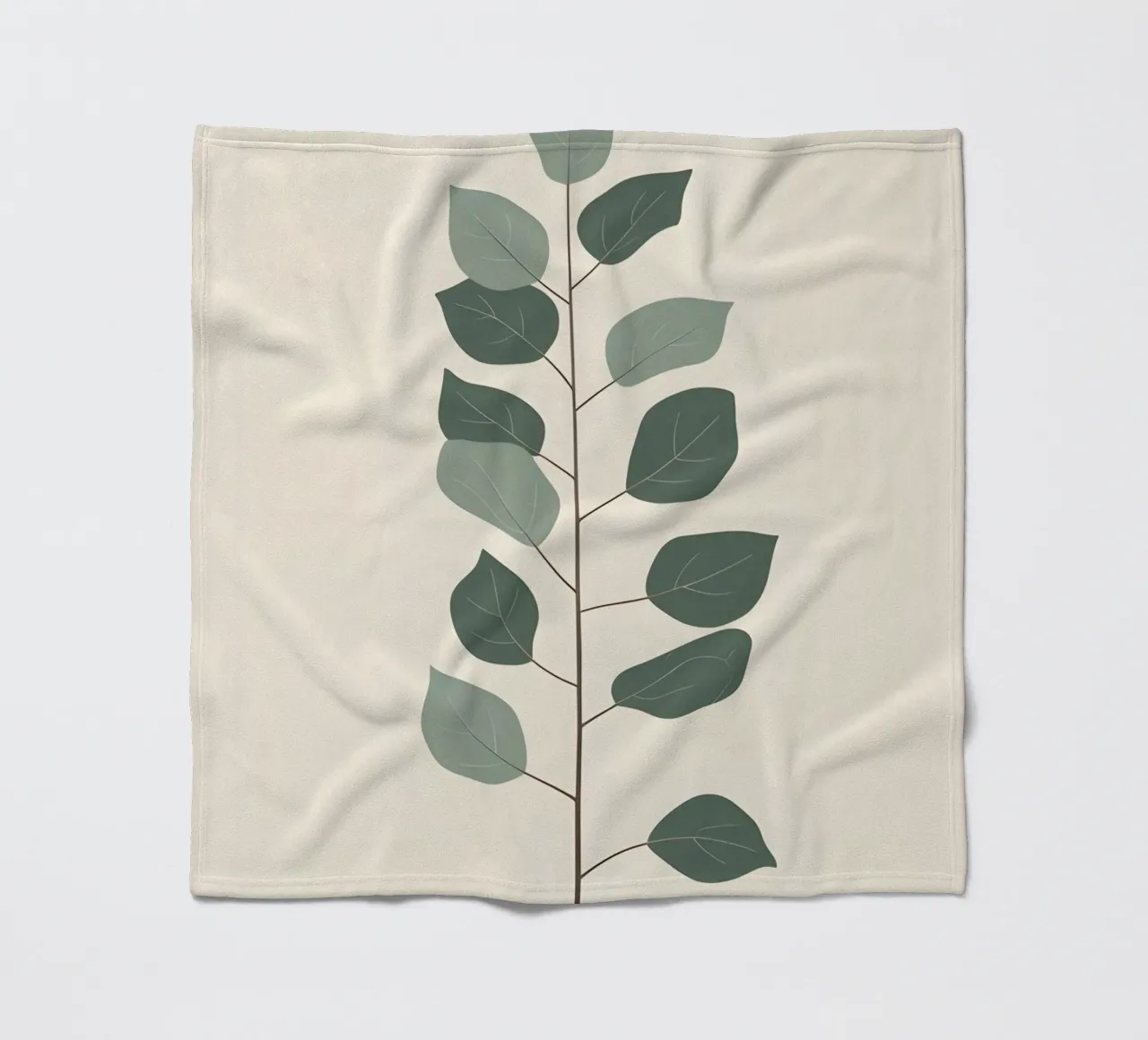 Eucalyptus Branch - Vertical coperta in pile da Botanical Gallery