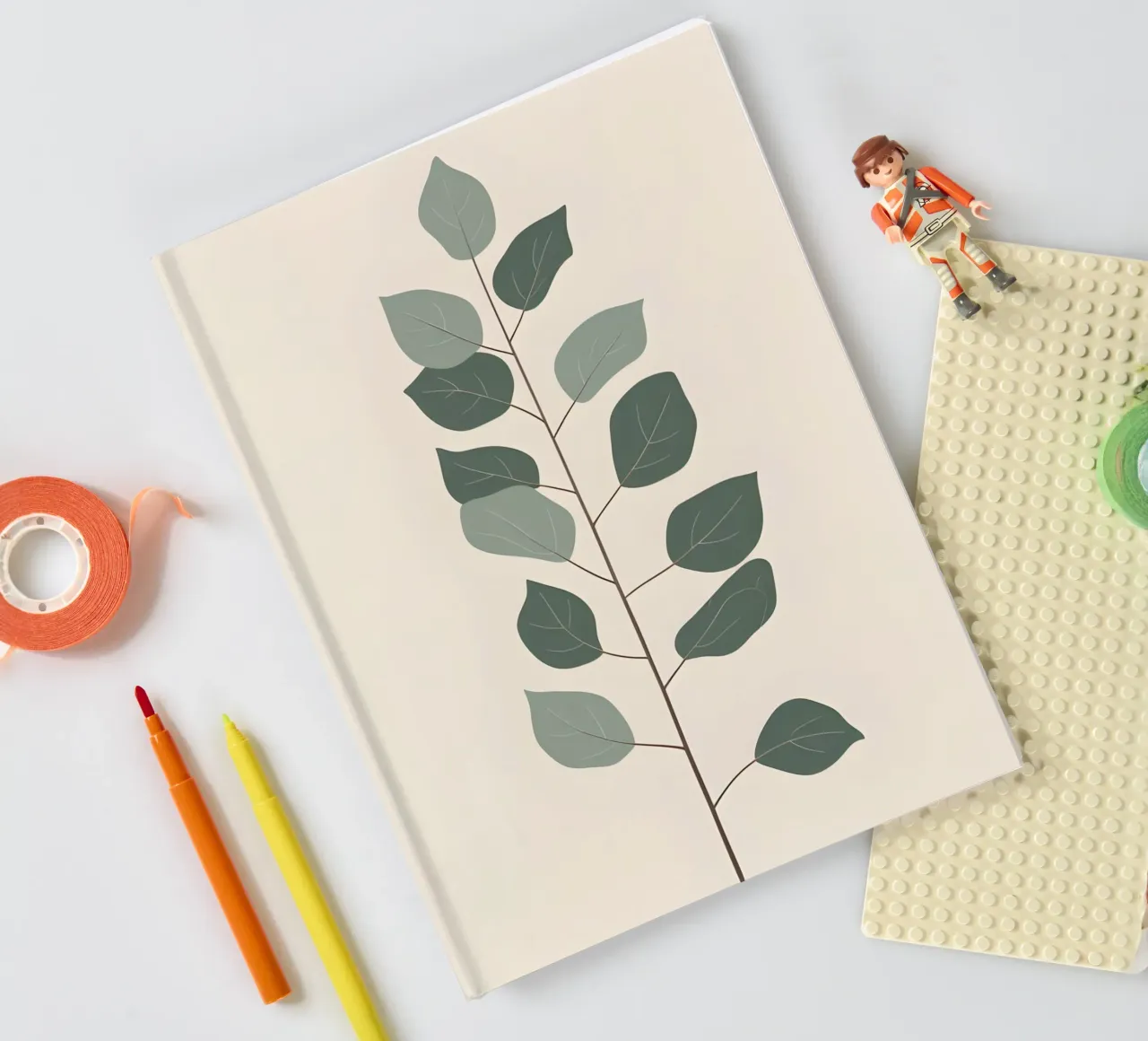 Eucalyptus Branch - Vertical notebook by Botanical Gallery