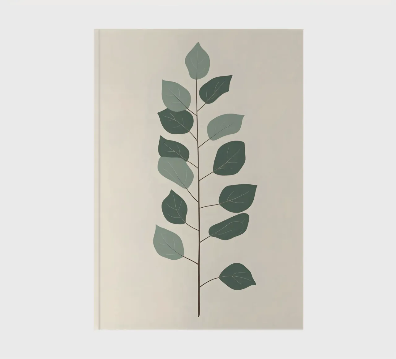 Eucalyptus Branch - Vertical notebook by Botanical Gallery