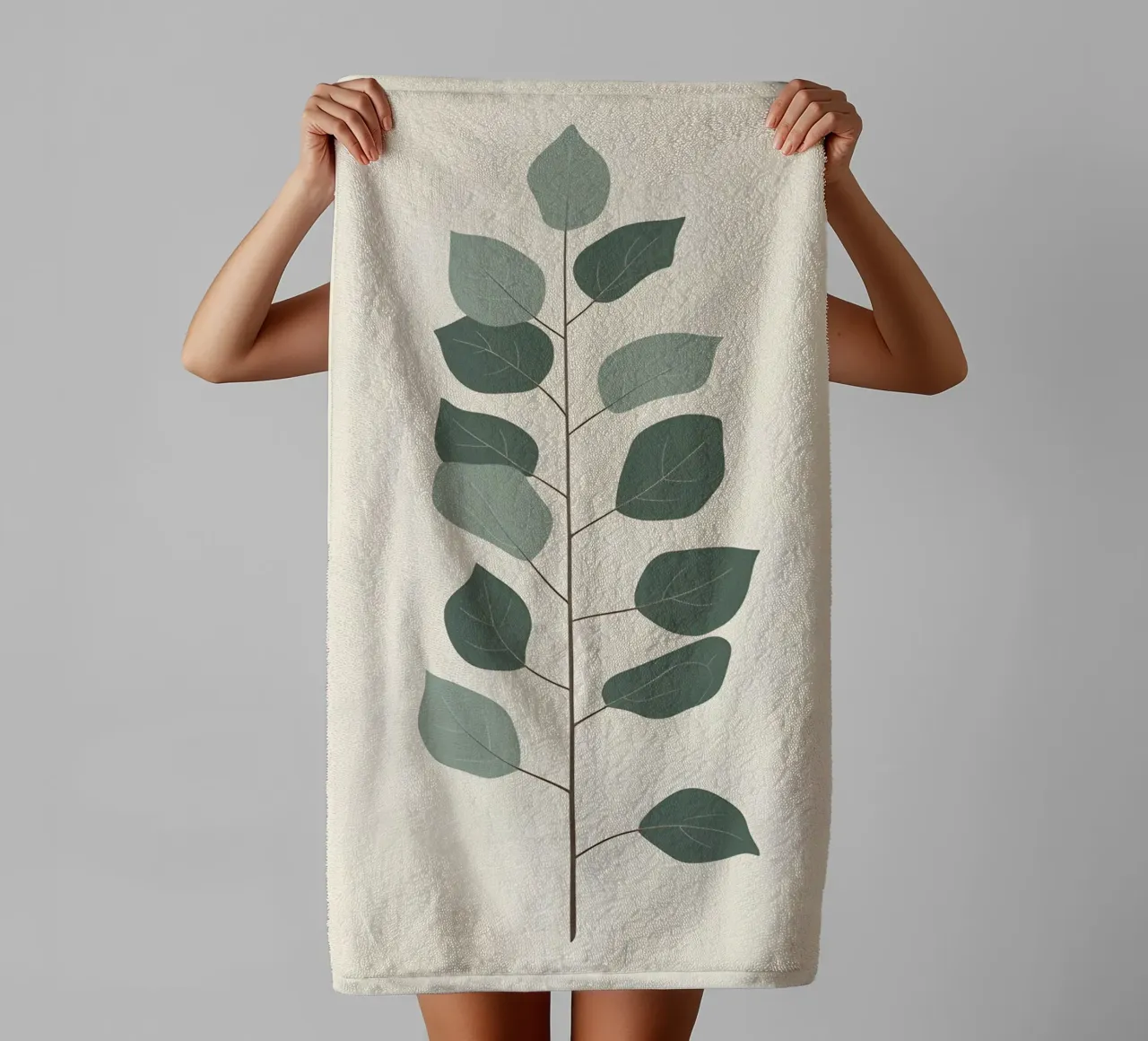 Eucalyptus Branch - Vertical asciugamano da bagno da Botanical Gallery