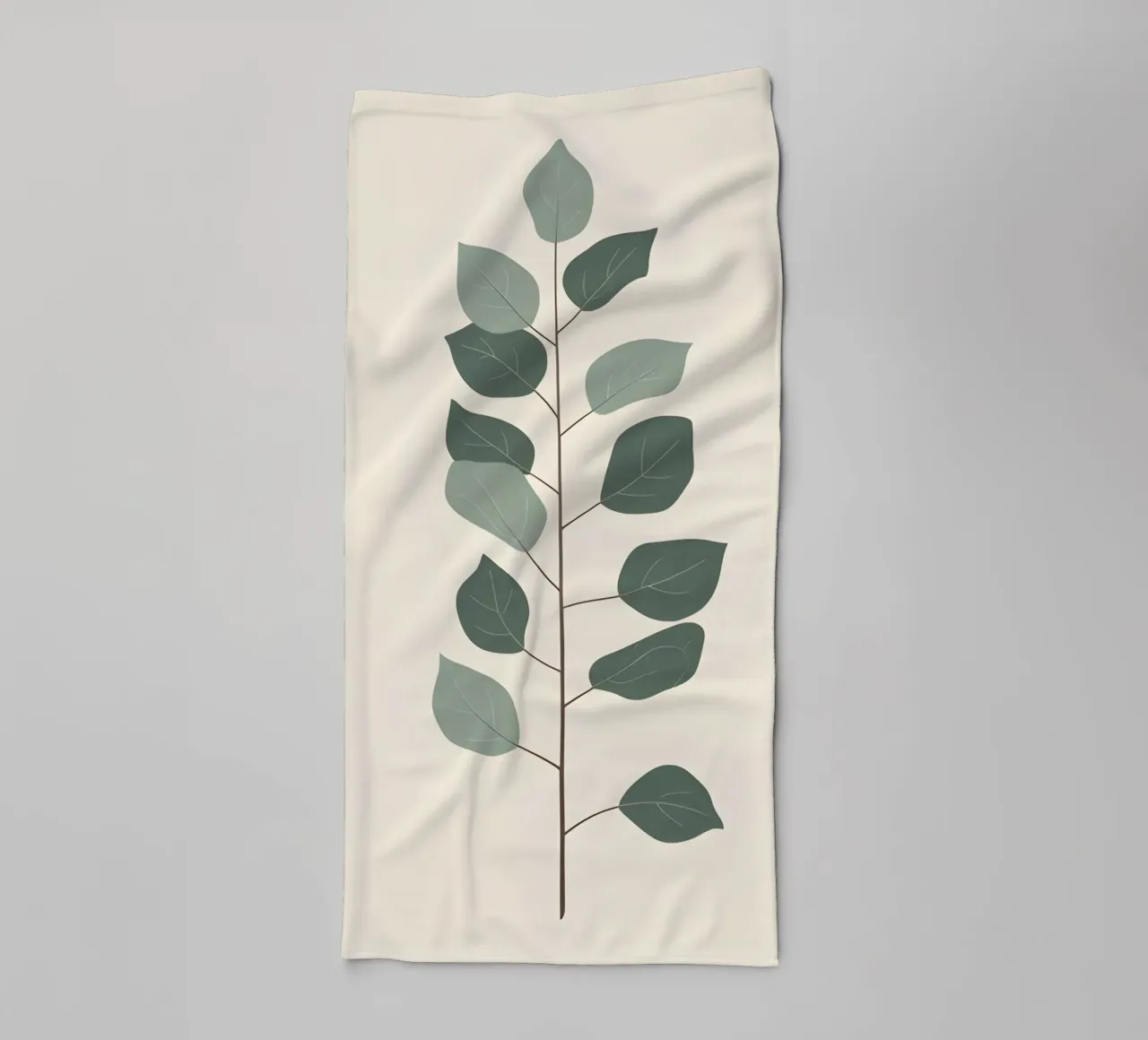 Eucalyptus Branch - Vertical asciugamano da bagno da Botanical Gallery