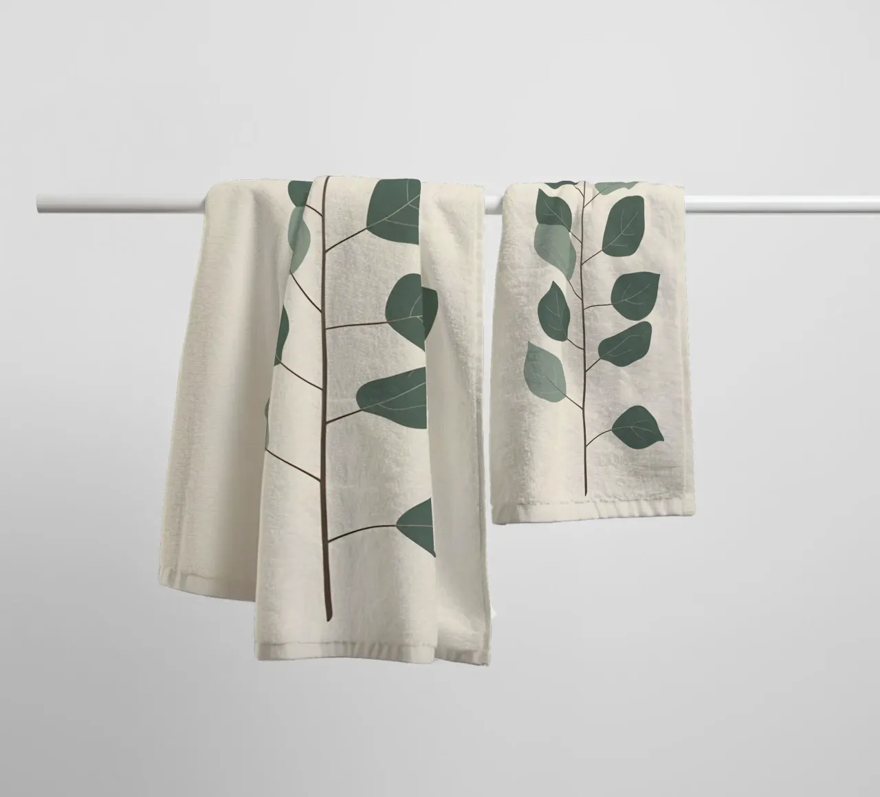 Eucalyptus Branch - Vertical asciugamano da bagno da Botanical Gallery