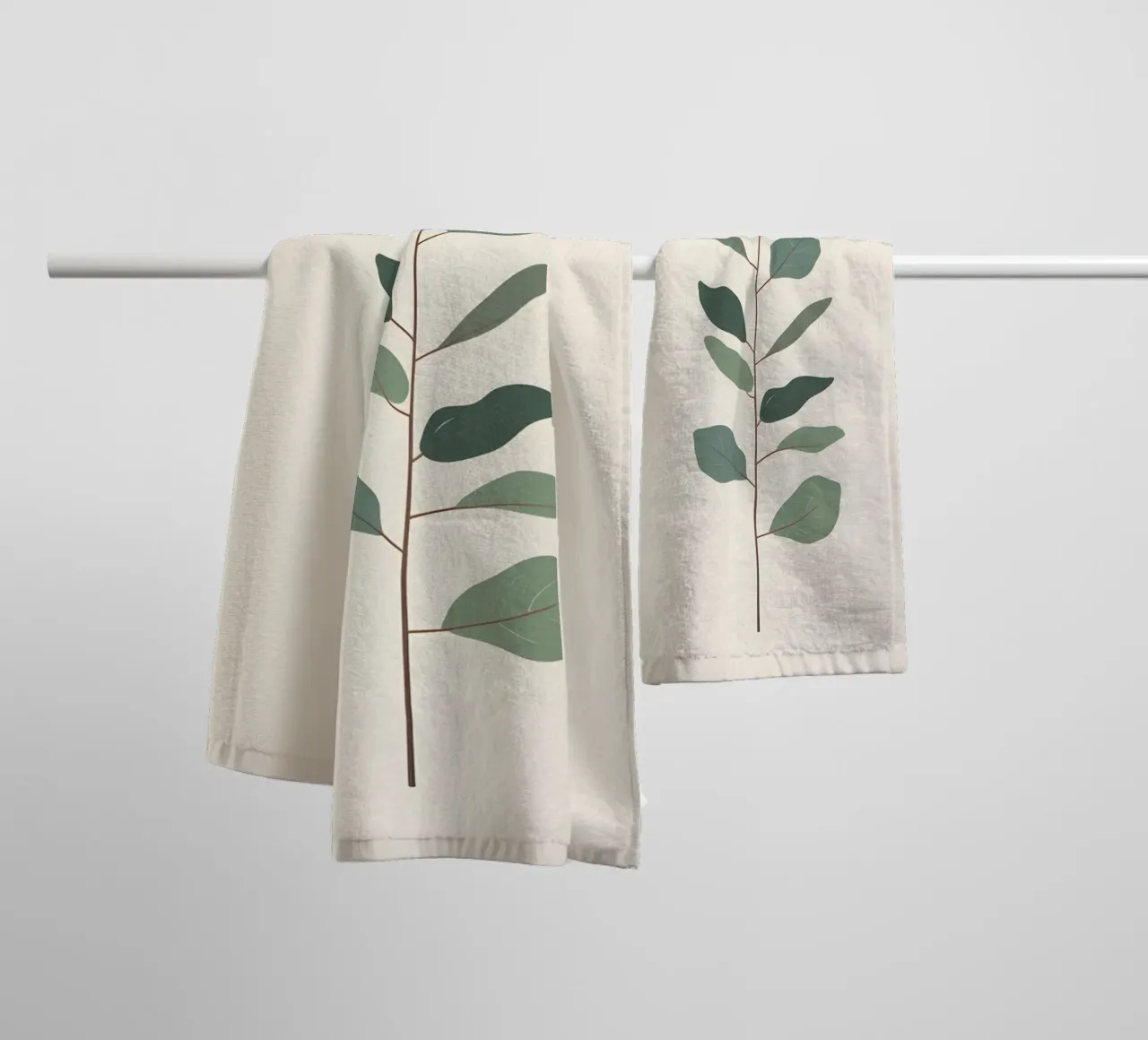 Eucalyptus Branch - Vertical asciugamano da bagno da Botanical Gallery