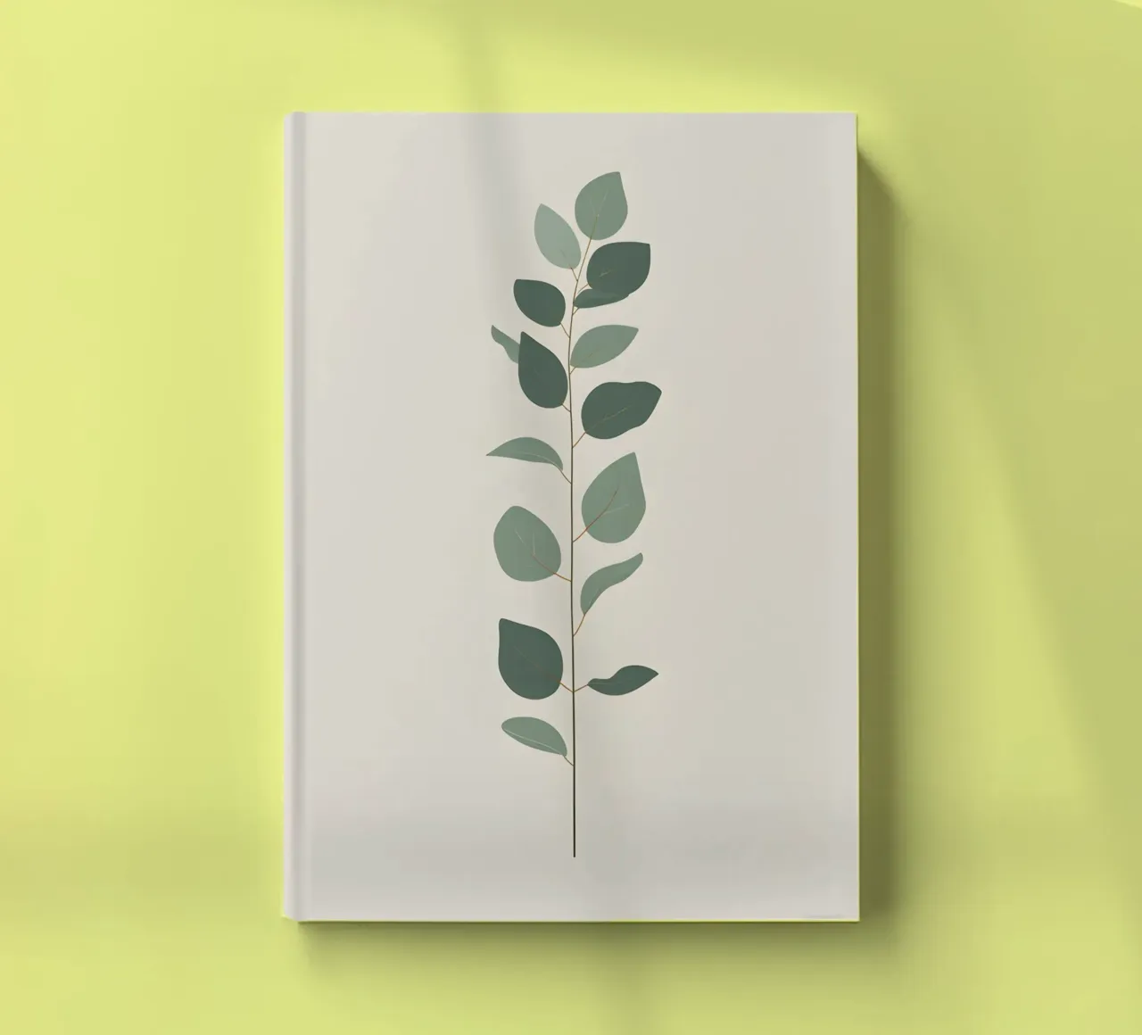 Eucalyptus Branch - Vertical notebook by Botanical Gallery