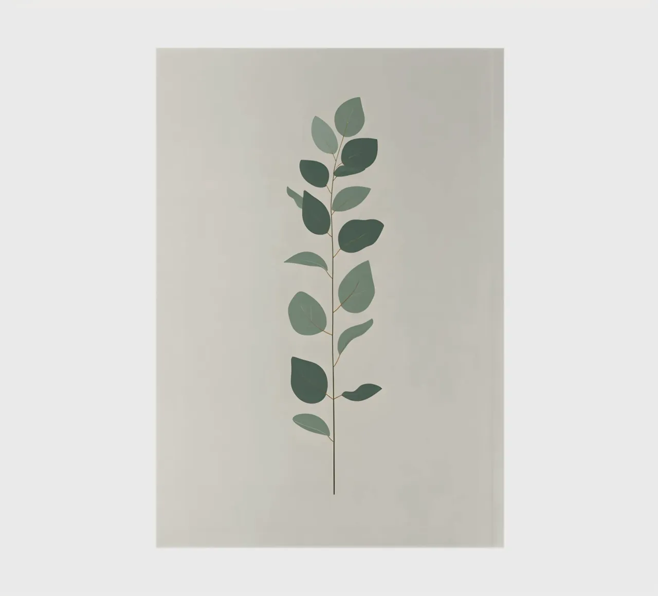 Eucalyptus Branch - Vertical notebook by Botanical Gallery