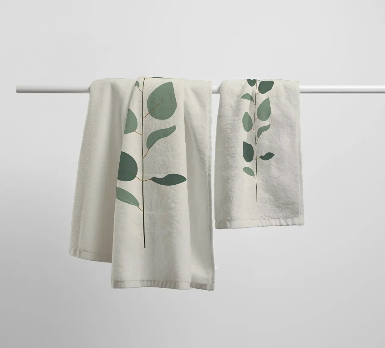 Eucalyptus Branch - Vertical asciugamano da bagno da Botanical Gallery