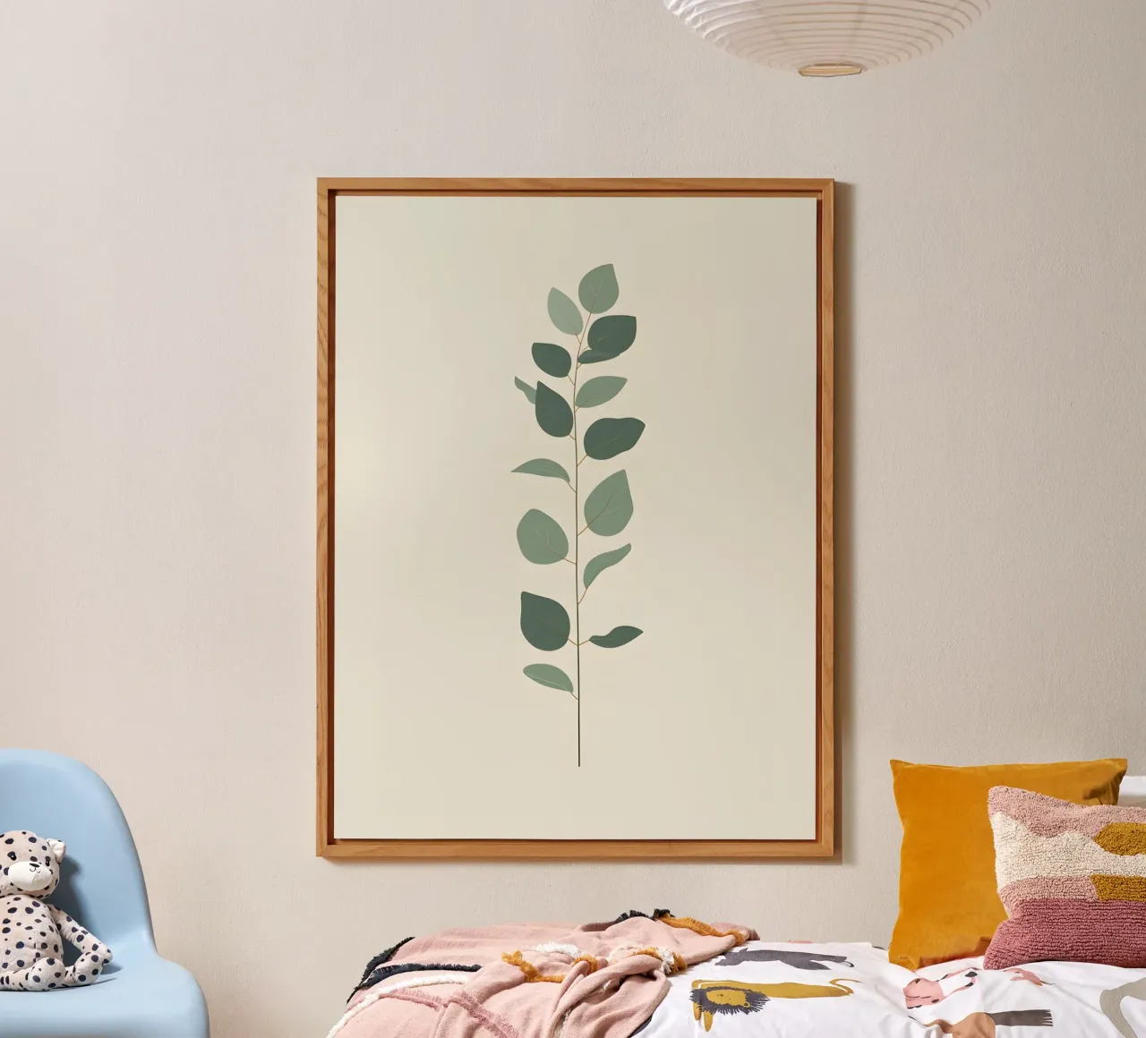 Eucalyptus Branch - Vertical alluminio dibond da Botanical Gallery