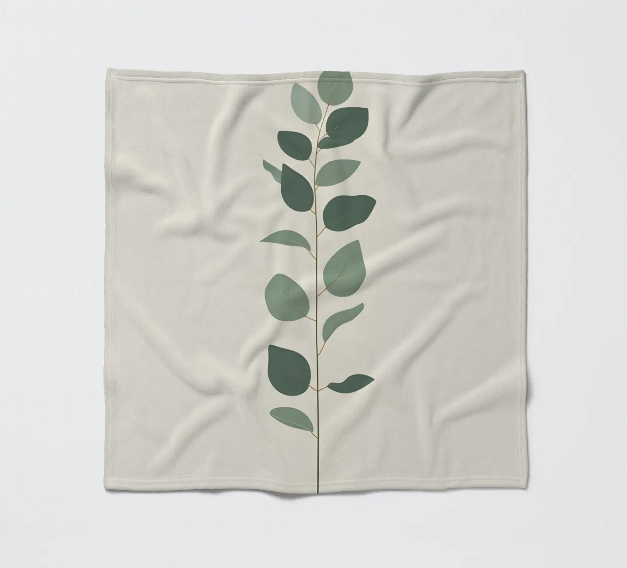 Eucalyptus Branch - Vertical coperta in pile da Botanical Gallery