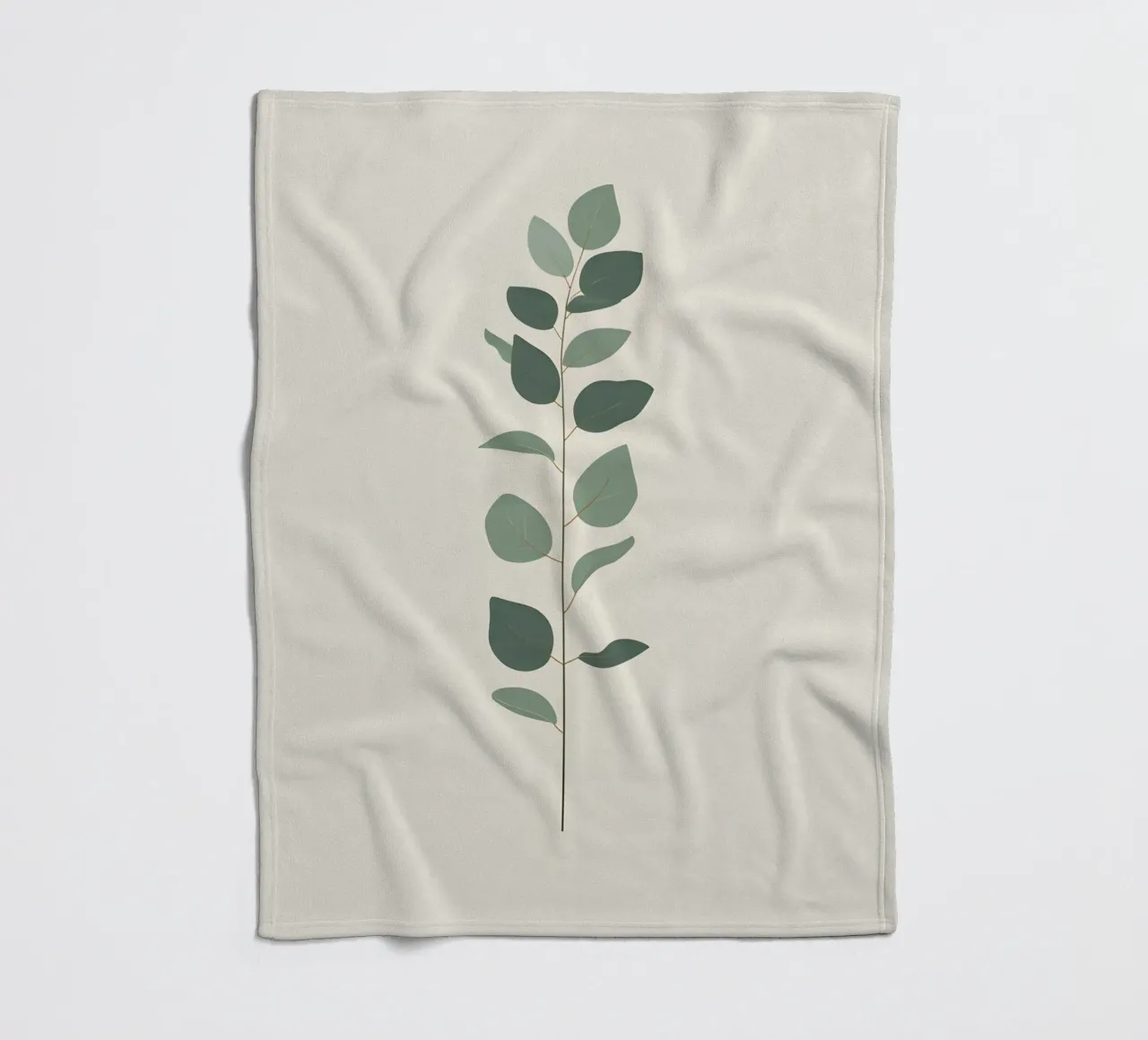 Eucalyptus Branch - Vertical coperta in pile da Botanical Gallery