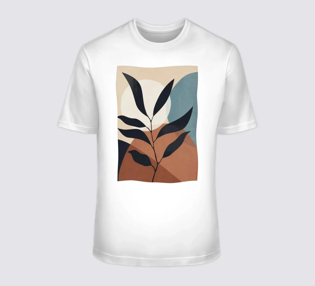 Abstract Art Tropical Leaf t-shirt by ThingDesign
