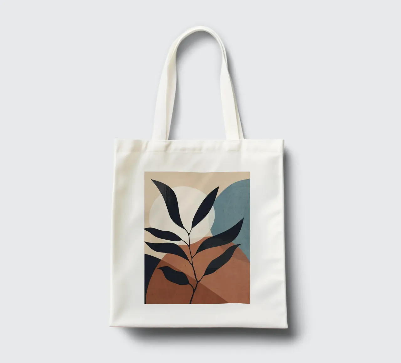 Abstract Art Tropical Leaf tote bag by ThingDesign