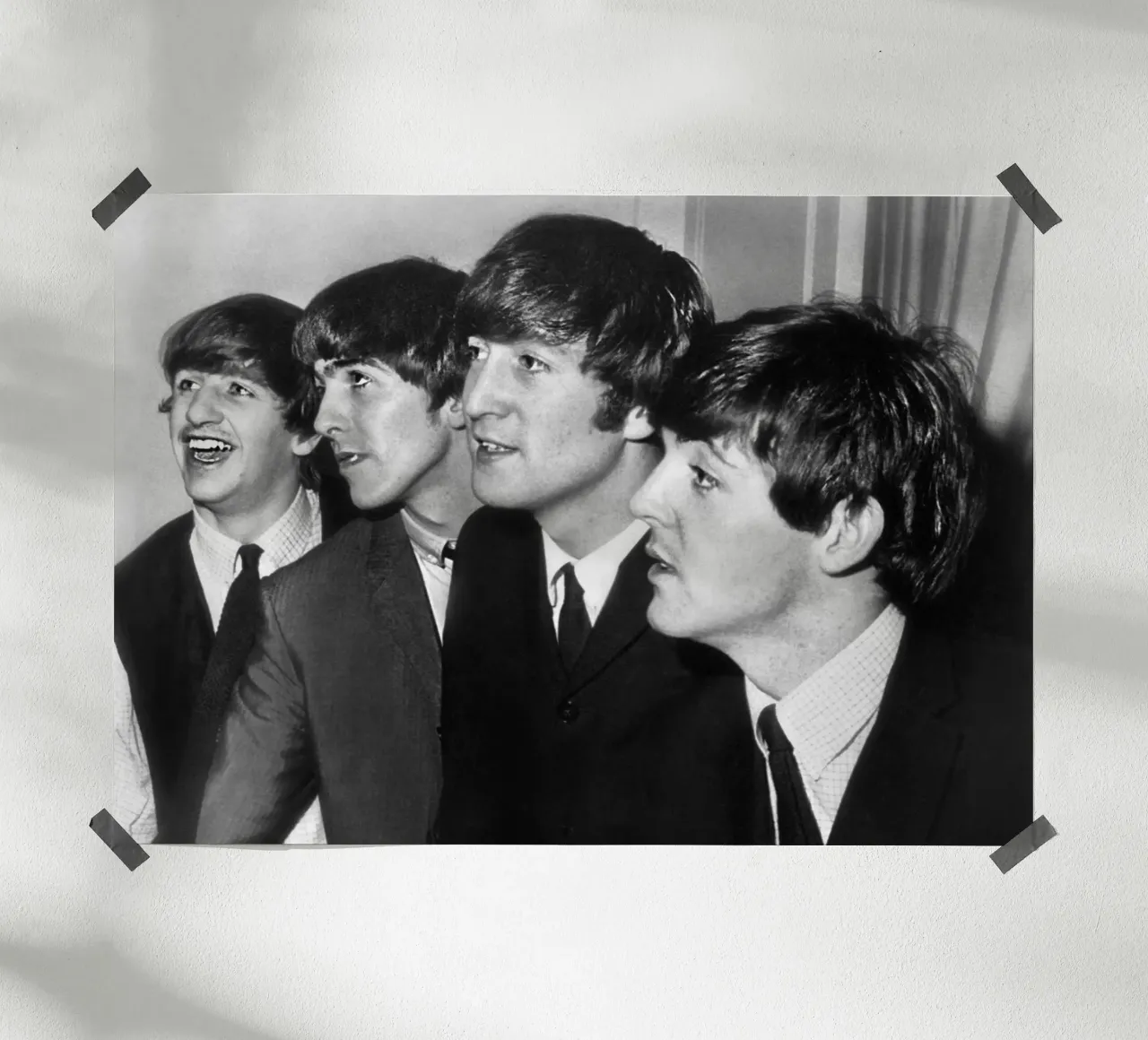 I Beatles poster con telaio in legno da James