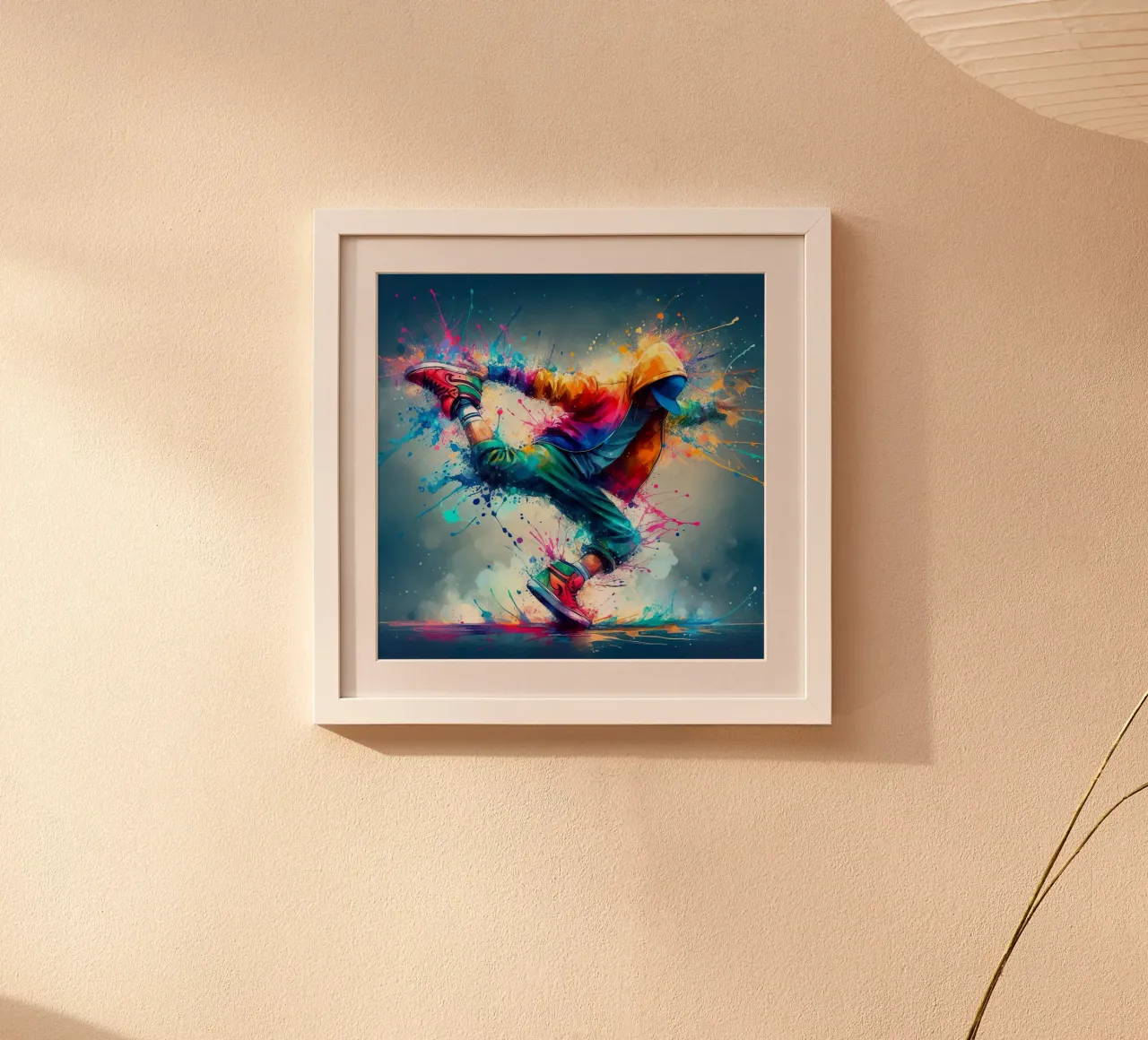 Stile Breakdance II poster con telaio in legno da James