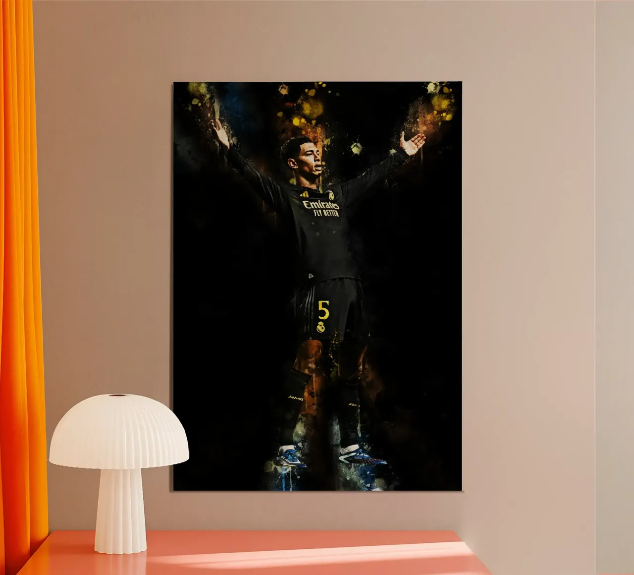Jude Bellingham poster con telaio in legno da MasterInkArt