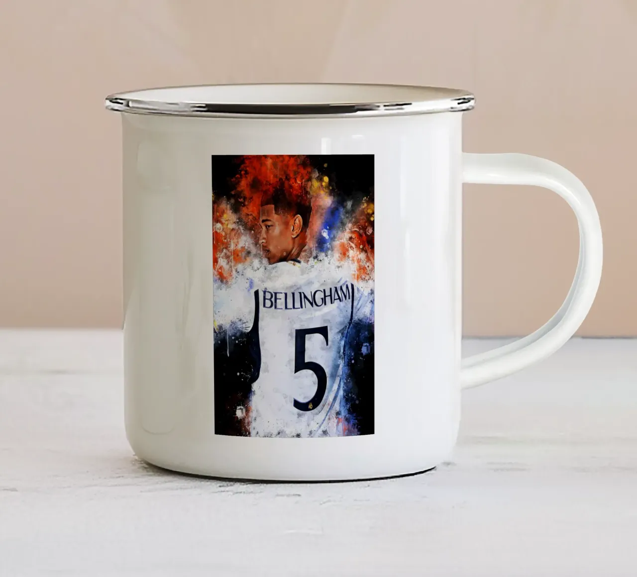 Jude Bellingham tazza in smalto da MasterInkArt