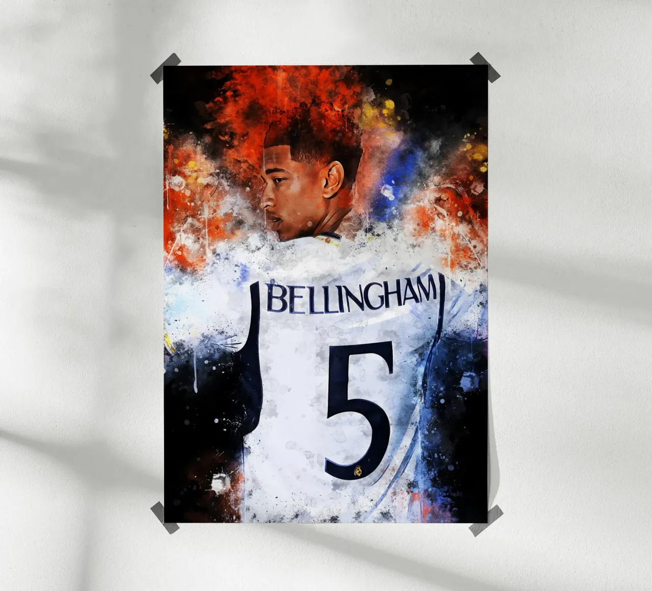 Jude Bellingham poster con telaio in legno da MasterInkArt