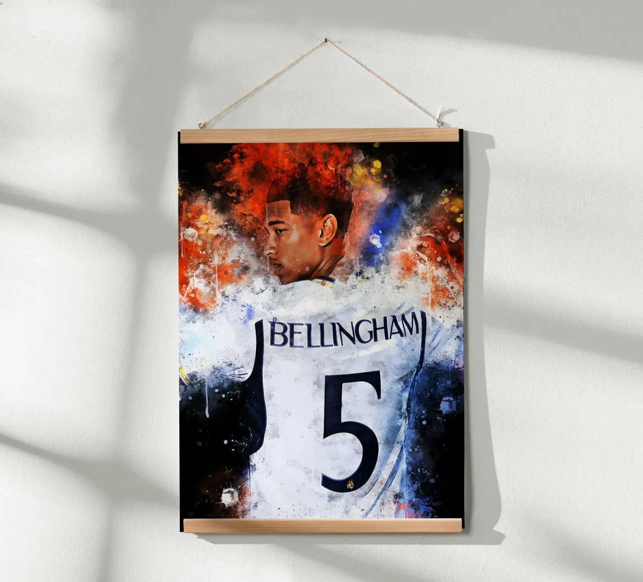 Jude Bellingham poster con telaio in legno da MasterInkArt