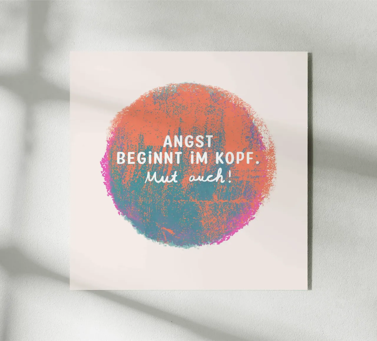 Anche il coraggio! plexiglass da Julia Reyelt